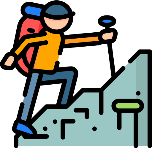 Trekking Tour Icon